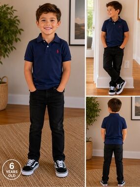 Polo by Ralph Lauren Navy Polo with Red Pony Logo